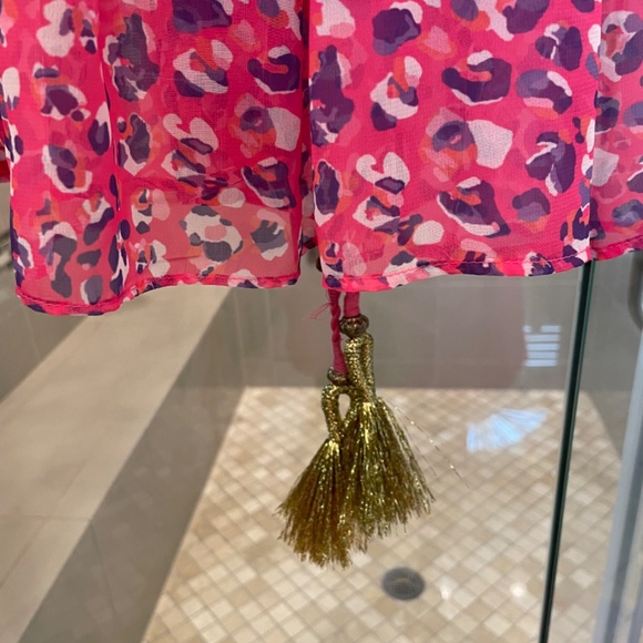 Ramy Brook Women's Printed Donica Sleeveless Coverup Dress-pink-size Medium - Picture 3 of 7